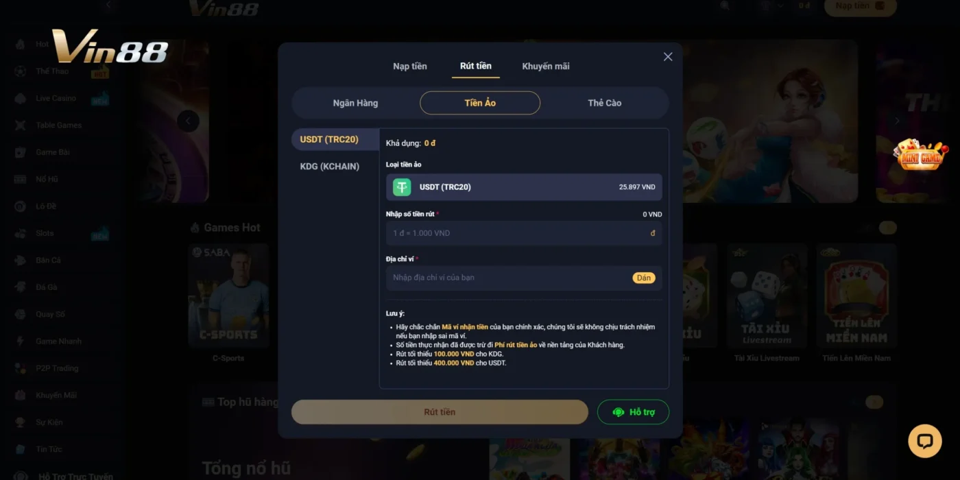 Rút tiền ảo USDT mang đến sự tiện lợi trong giao dịch
